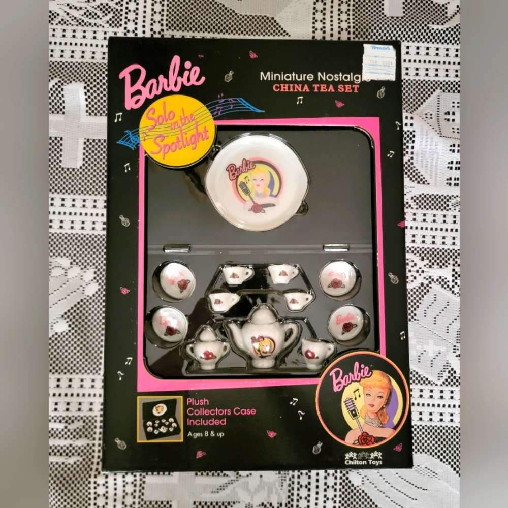 Barbie 35th Anniversary Solo in the Spotlight Miniature China Tea Set